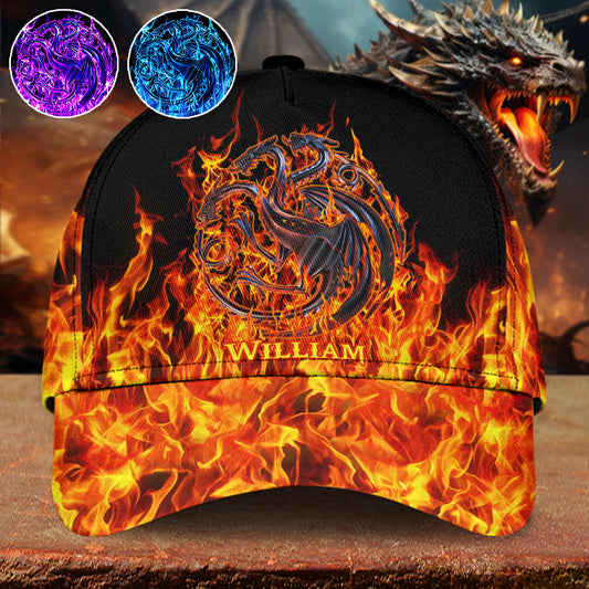 Fire And Blood - Personalized Thrones Game Classic Cap