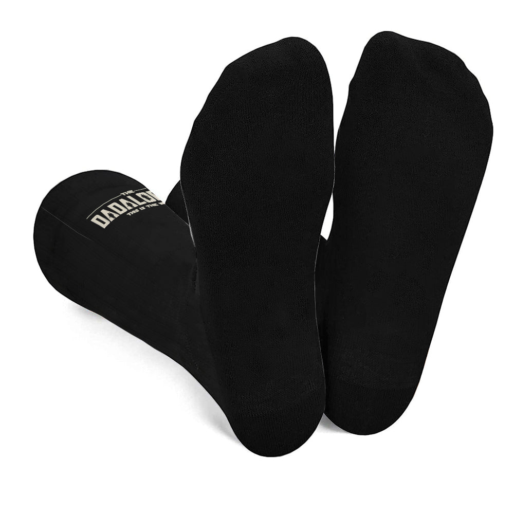 Dadalorian Best Dad Ever - Personalized The Force Socks