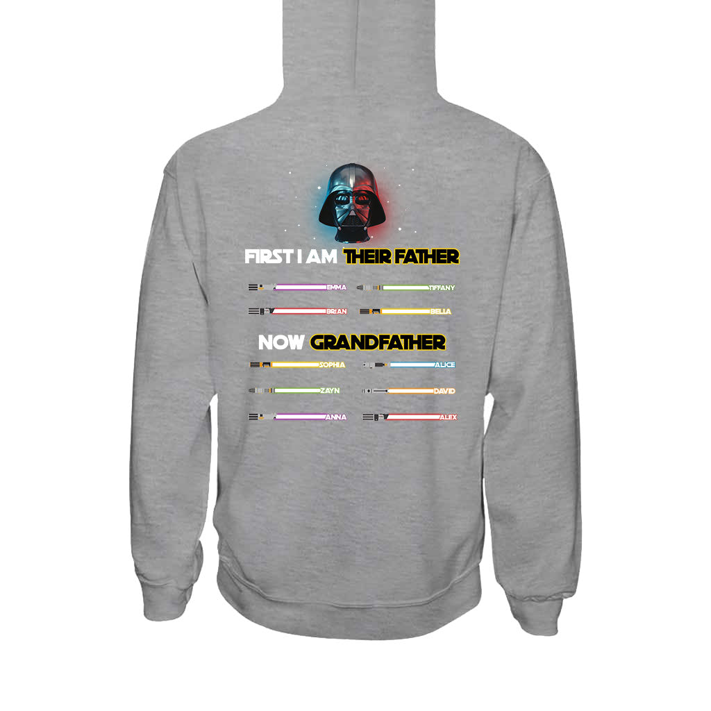 I Am Their Father Now Grandfather - Personalized The Force T-shirt And Hoodie