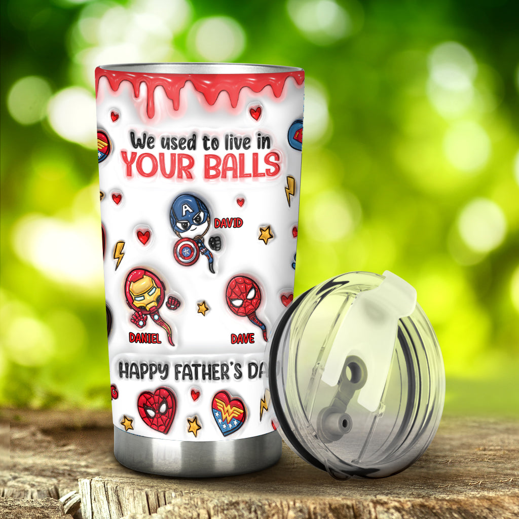 Happy Father's Day - Personalized Marvelous Universe Tumbler