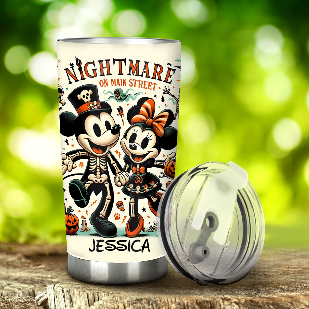 Nightmare On Main Street - Personalized Mouse Tumbler