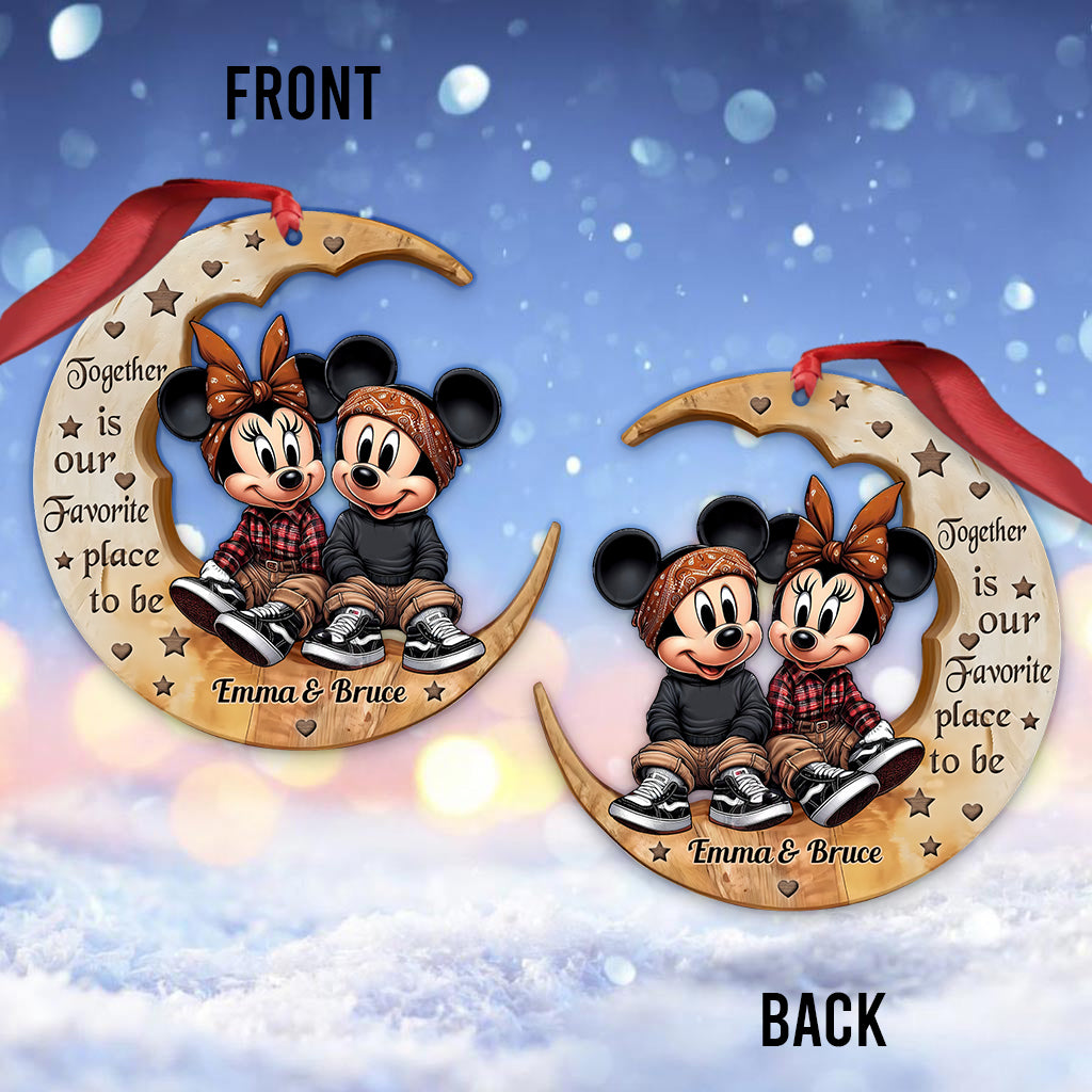 I Love You To The Moon - Personalized Mouse Ornament