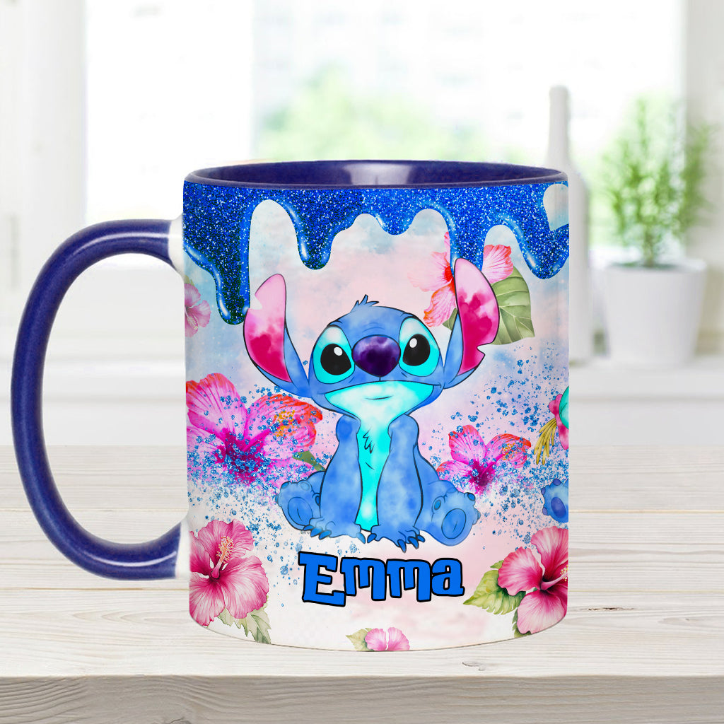 Ohana Tropical Vibe - Personalized Ohana Accent Mug