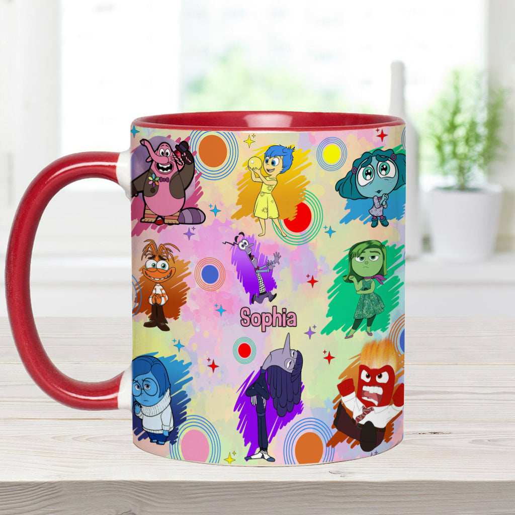 Feel All The Feels Emotion Friends - Personalized Accent Mug