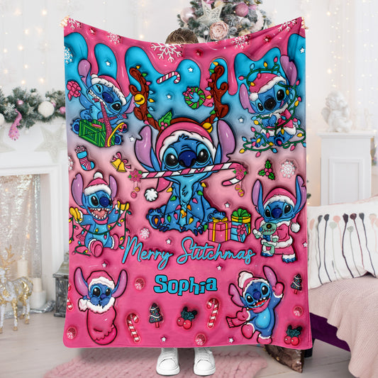 Merry Stitchmas - Personalized Ohana Blanket