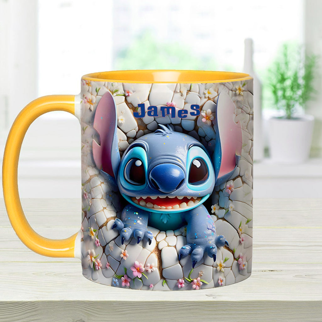 Merry Stitchmas - Personalized Ohana Accent Mug