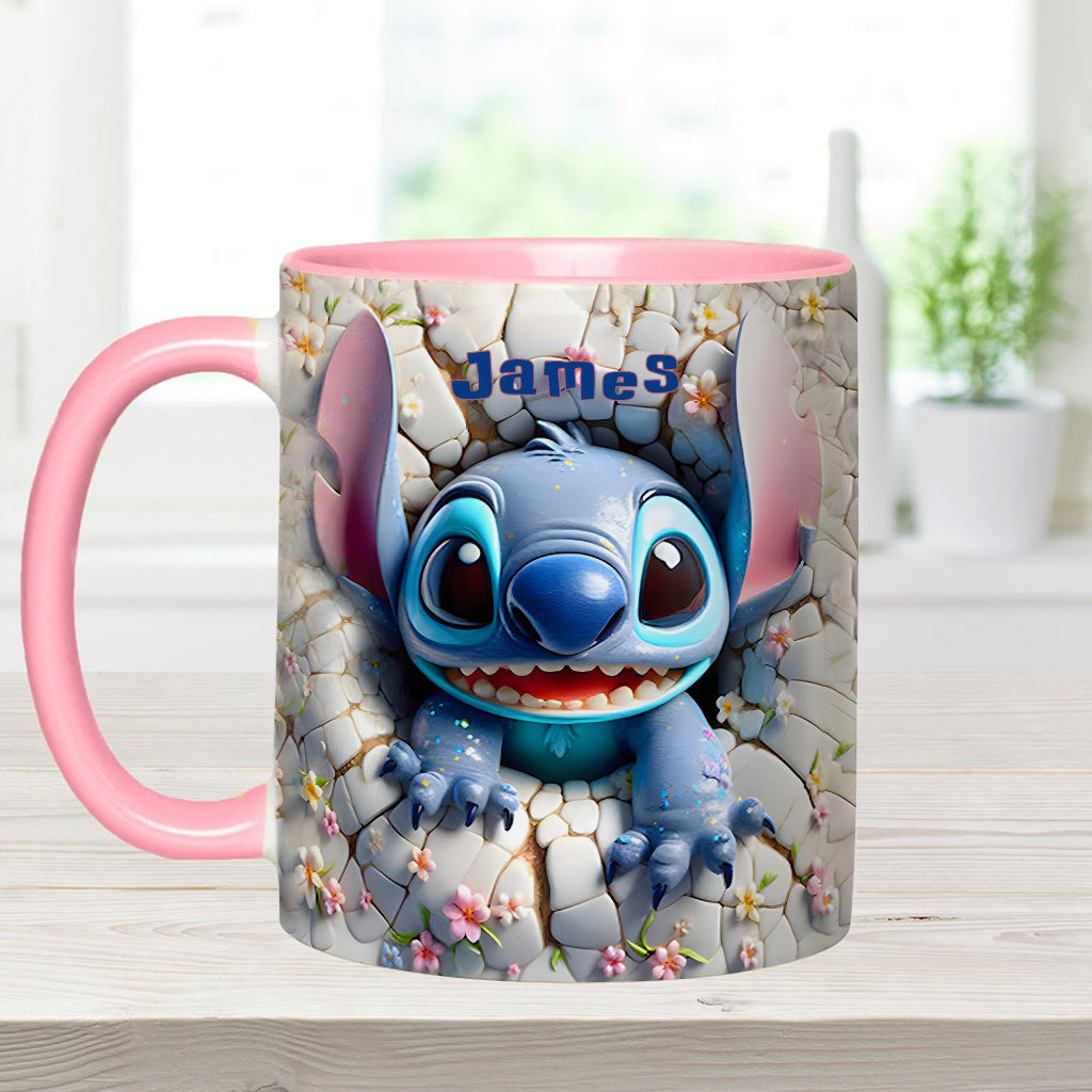 Merry Stitchmas - Personalized Ohana Accent Mug