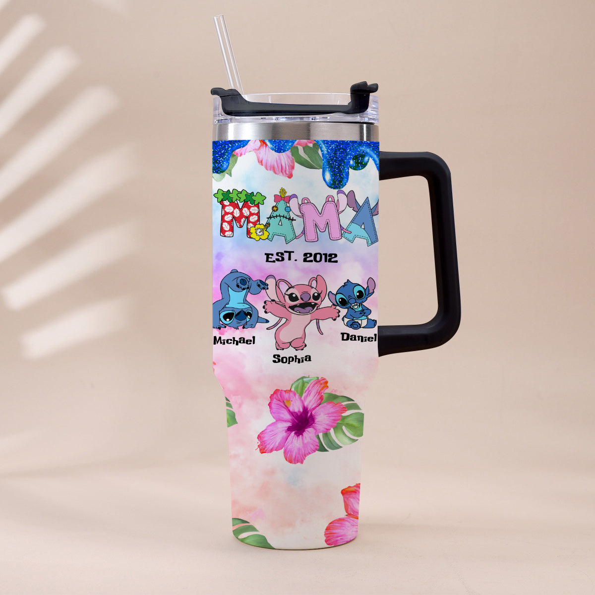 Ohana - Personalized Ohana Tumbler With Handle