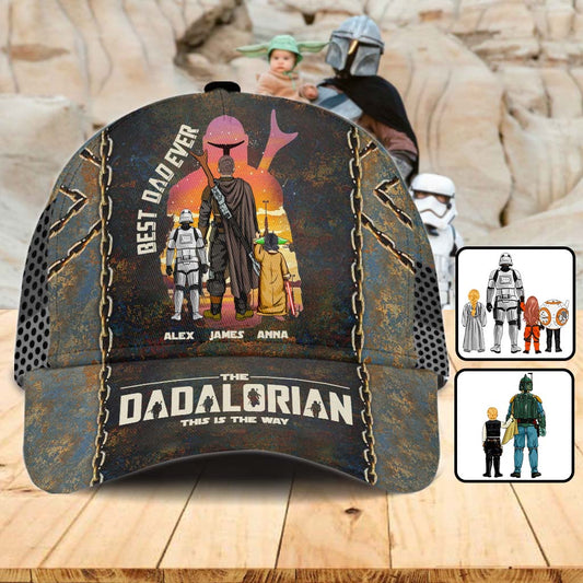 Dadalorian Best Dad Ever - Personalized The Force Classic Cap
