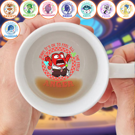 It's Ok To Feel All The Feels - Personalized Hidden Message Mug