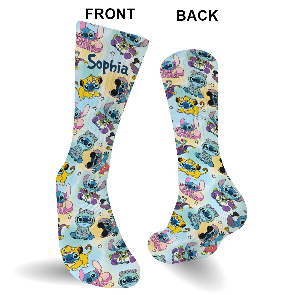 Cute Monsters - Personalized Ohana Socks