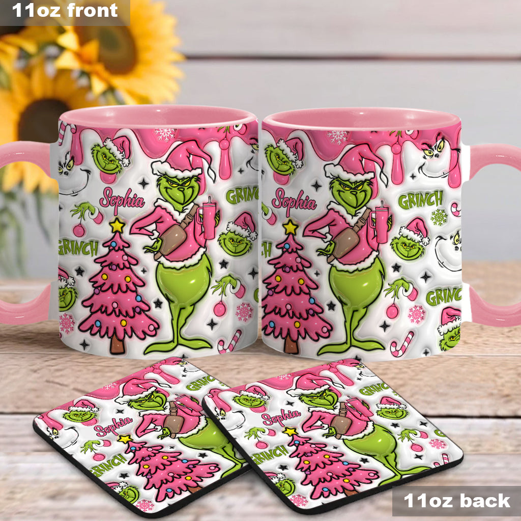 Merry Grinchmas - Personalized Stole Christmas Accent Mug