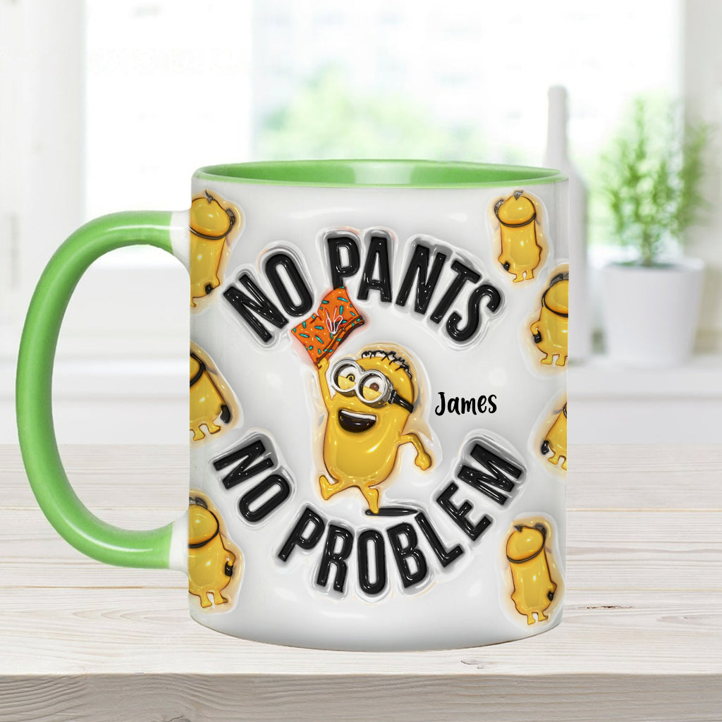 No Pants No Problem - Personalized Accent Mug