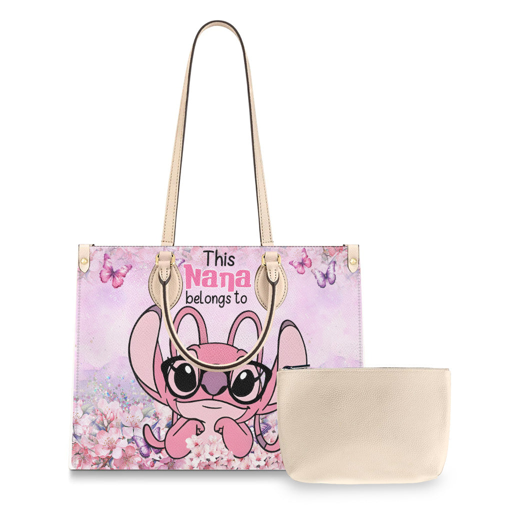 Ohana Forever Family Kids - Personalized Ohana Leather Handbag