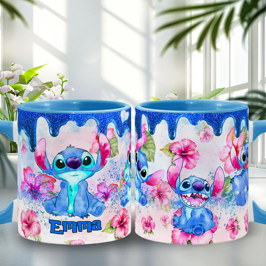 Ohana Tropical Vibe - Personalized Ohana Accent Mug