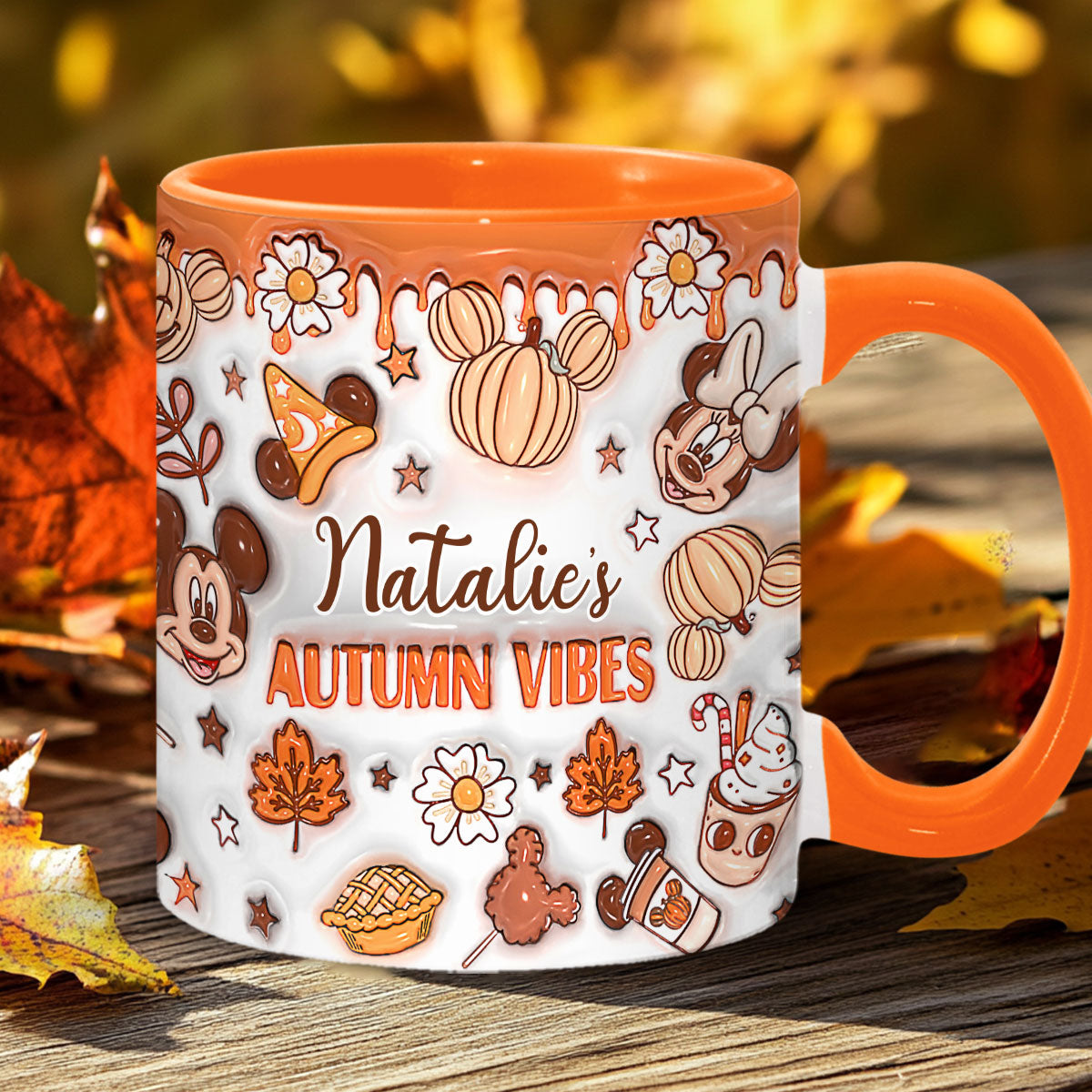 My Autumn Vibes - Personalized Mouse Accent Mug