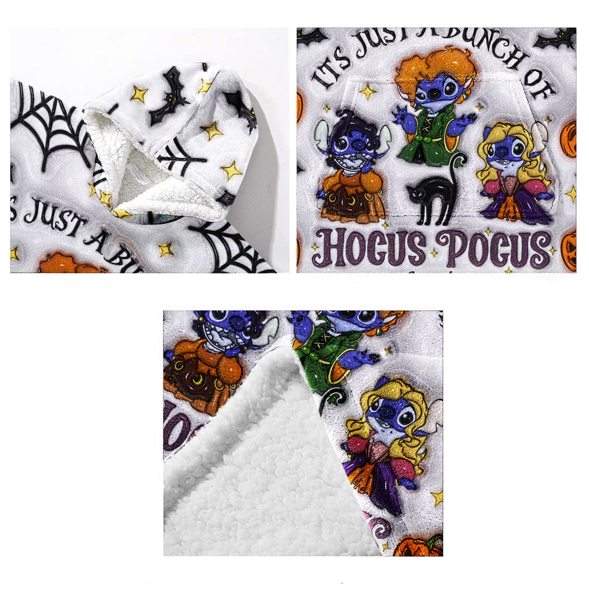 Happy Halloween - Personalized Ohana Blanket Hoodie