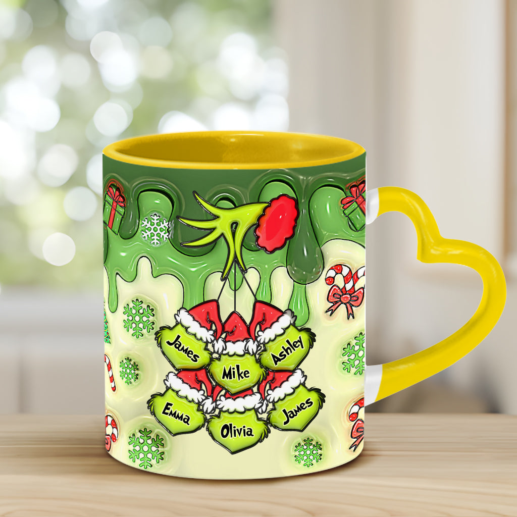Stink Stank Stunk Mama Any Title - Personalized Mother Heart Handle Mug