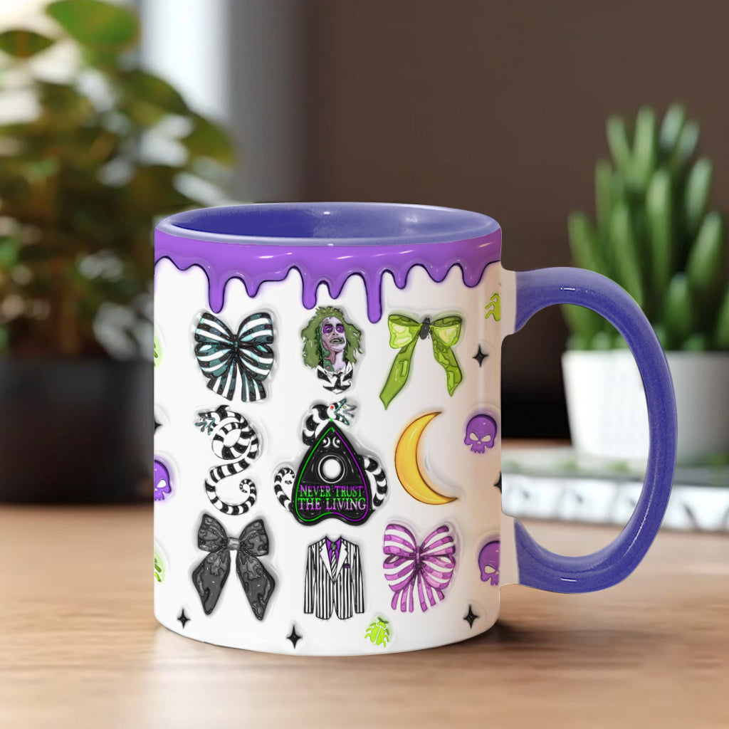 Never Trust The Living - Personalized Accent Mug