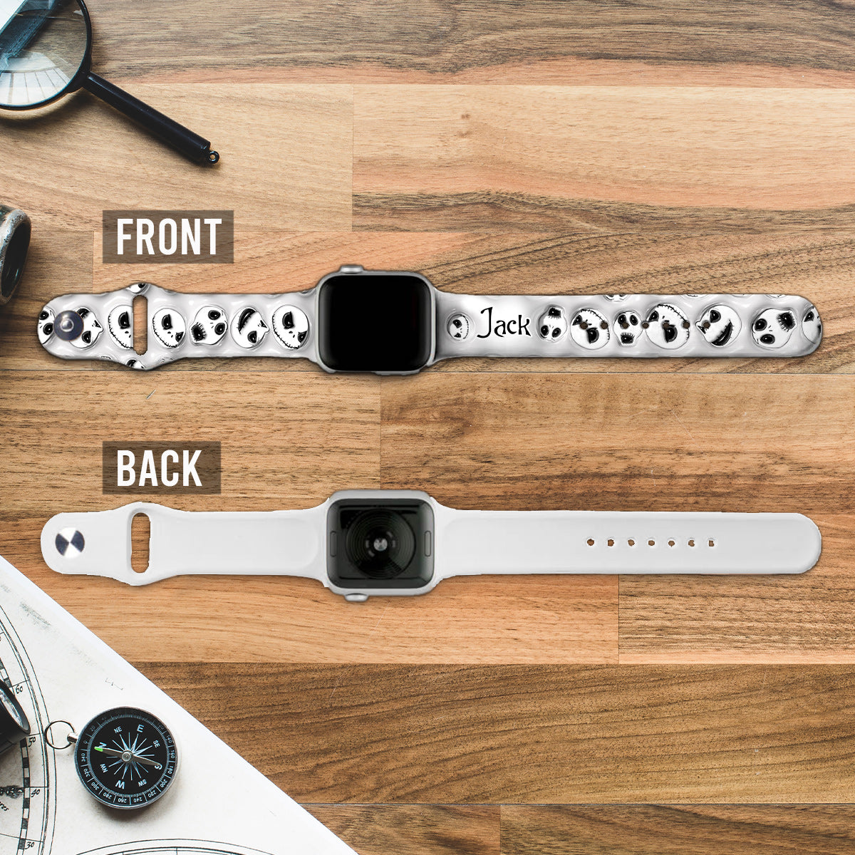 Jack Nightmare Before Coffee Time - Personalized Nightmare Apple Watch Band