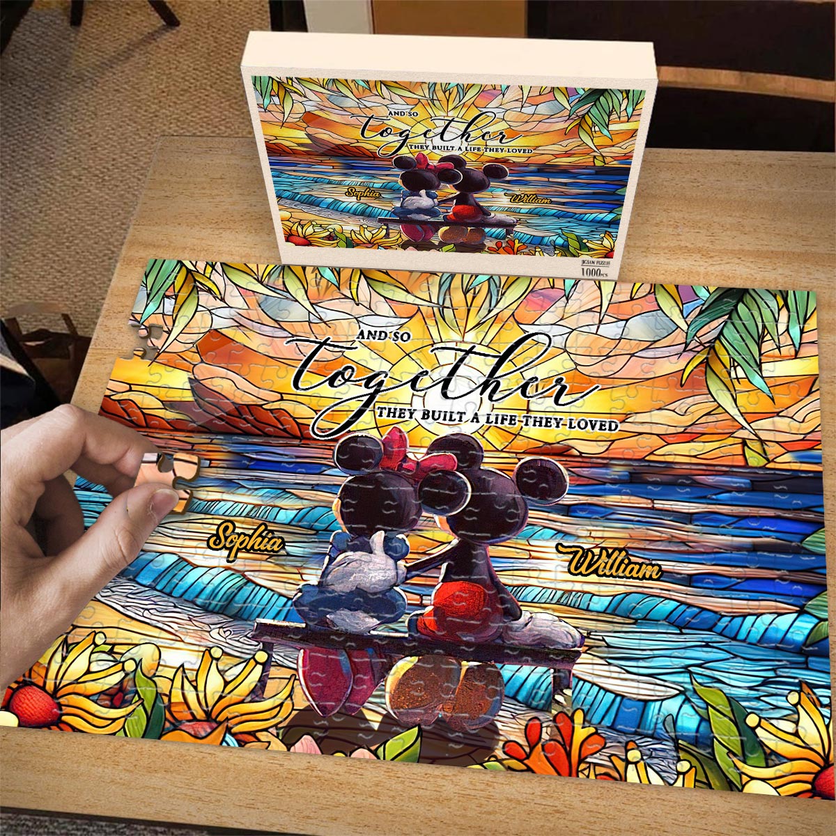 And So Together They Build A Life They Loved - Personalized Mouse Jigsaw Puzzle