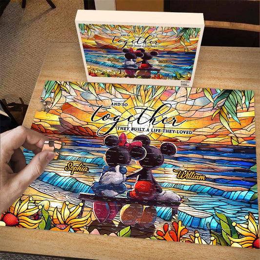And So Together They Build A Life They Loved - Personalized Mouse Jigsaw Puzzle