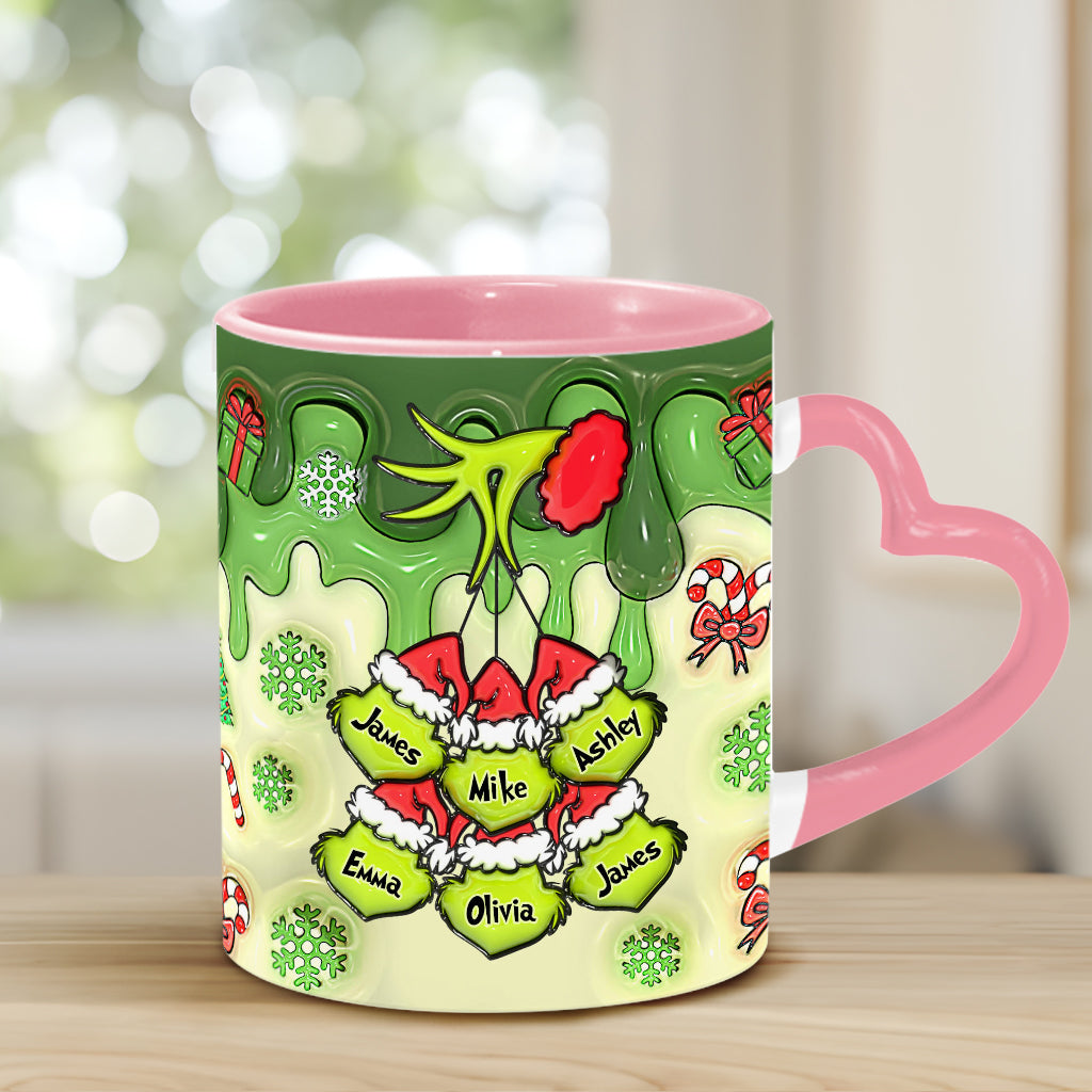 Stink Stank Stunk Mama Any Title - Personalized Mother Heart Handle Mug