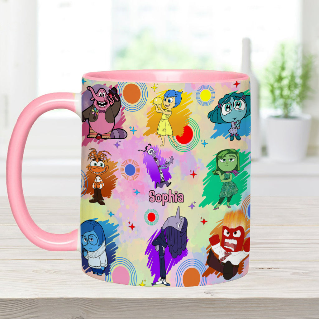 Feel All The Feels Emotion Friends - Personalized Accent Mug