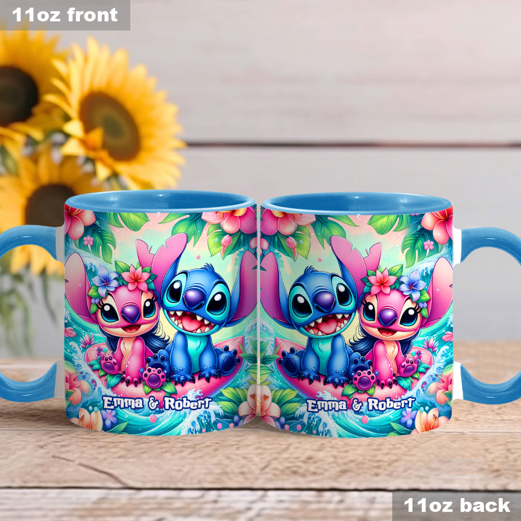 Lovely Couple - Personalized Ohana Accent Mug