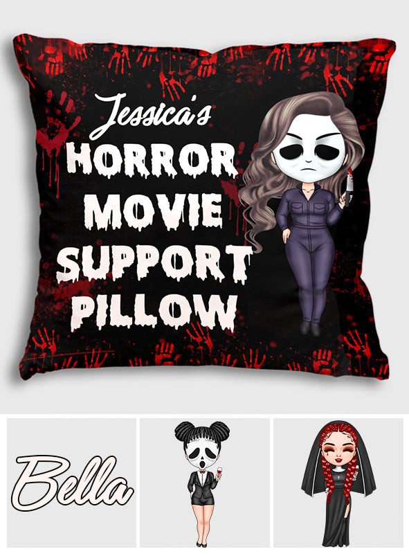 Horror Movie Support Pillow - Personalized Throw Pillow
