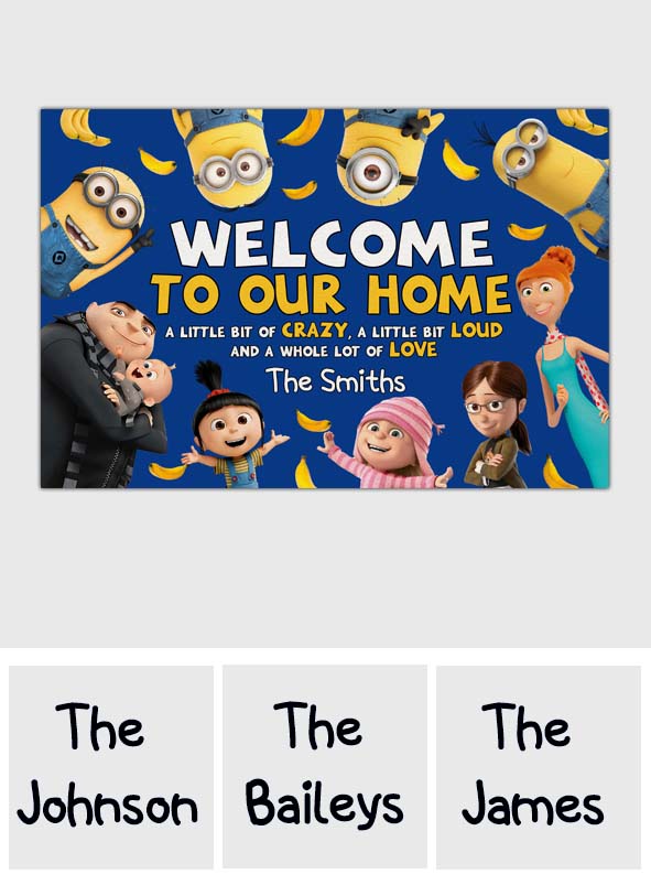 Welcome To Our Home - Personalized Doormat