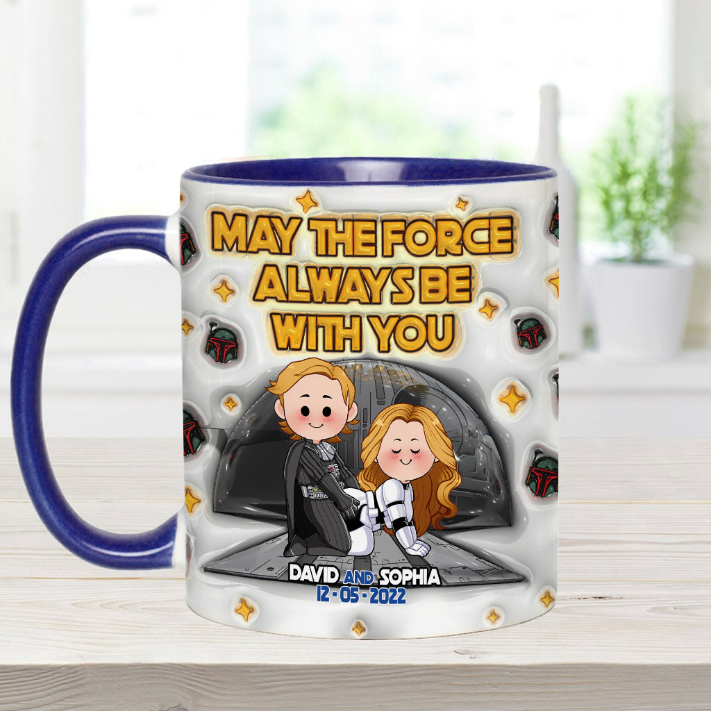 May The Force Be With You - Personalized The Force Accent Mug
