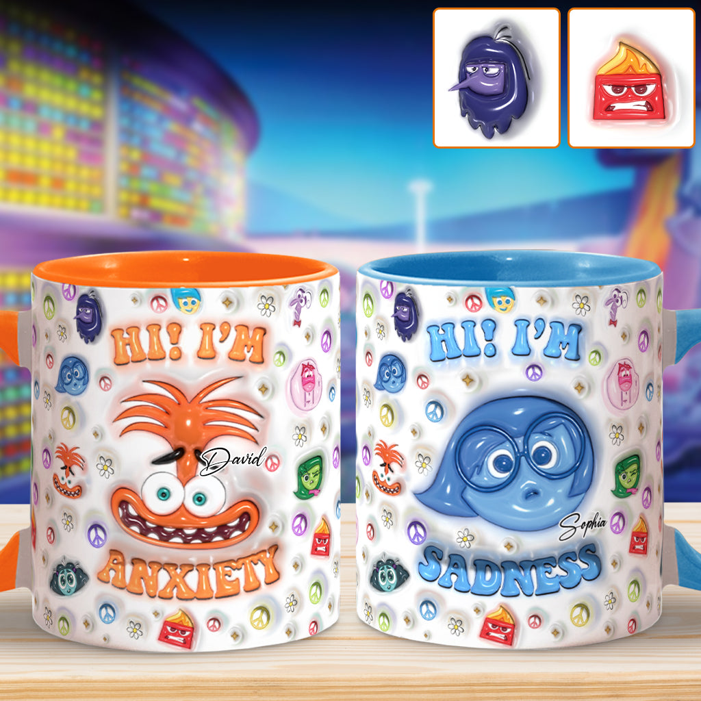 Hi! We Are Emotions - Personalized Accent Mug