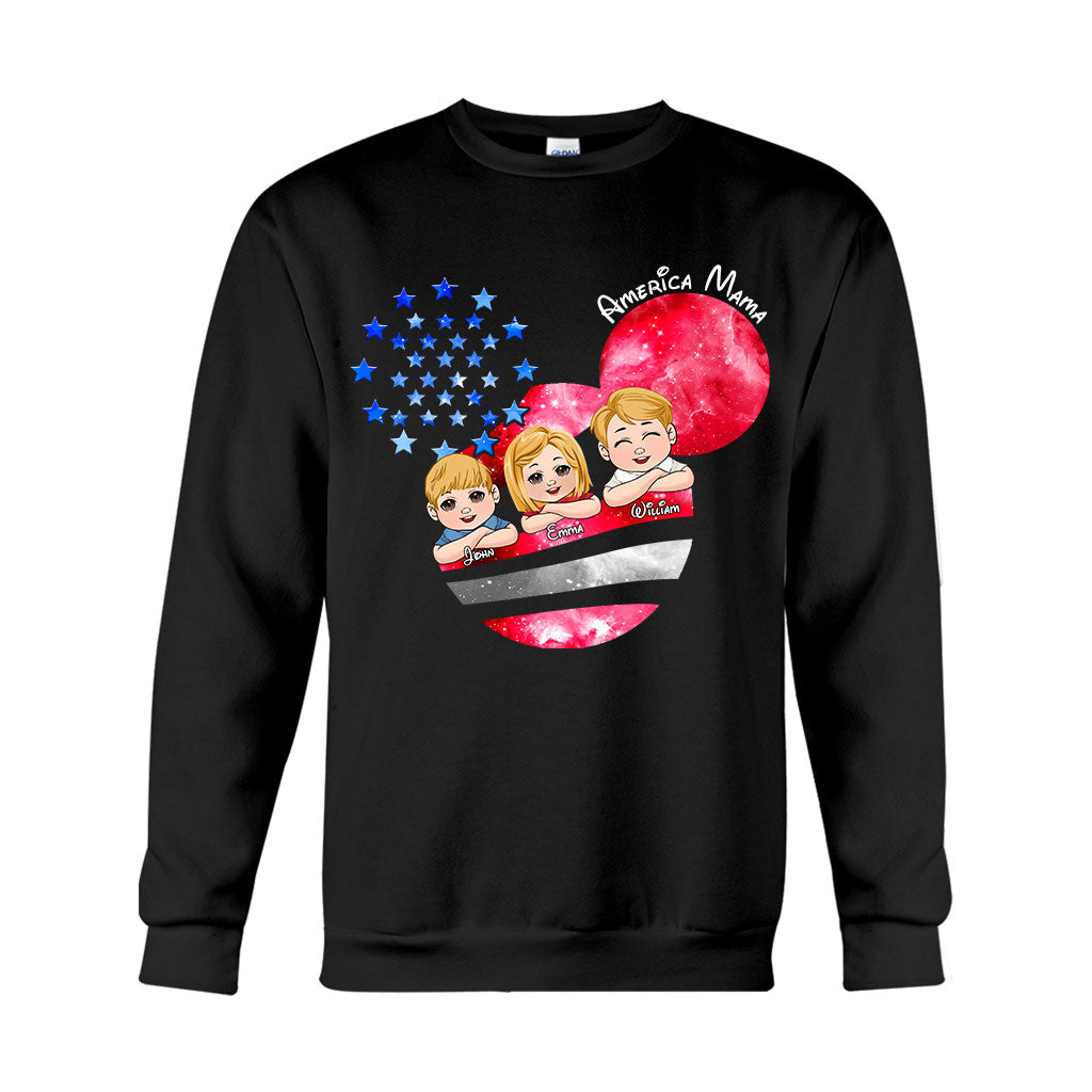 Magical America Mama - Personalized Mother T-shirt And Hoodie