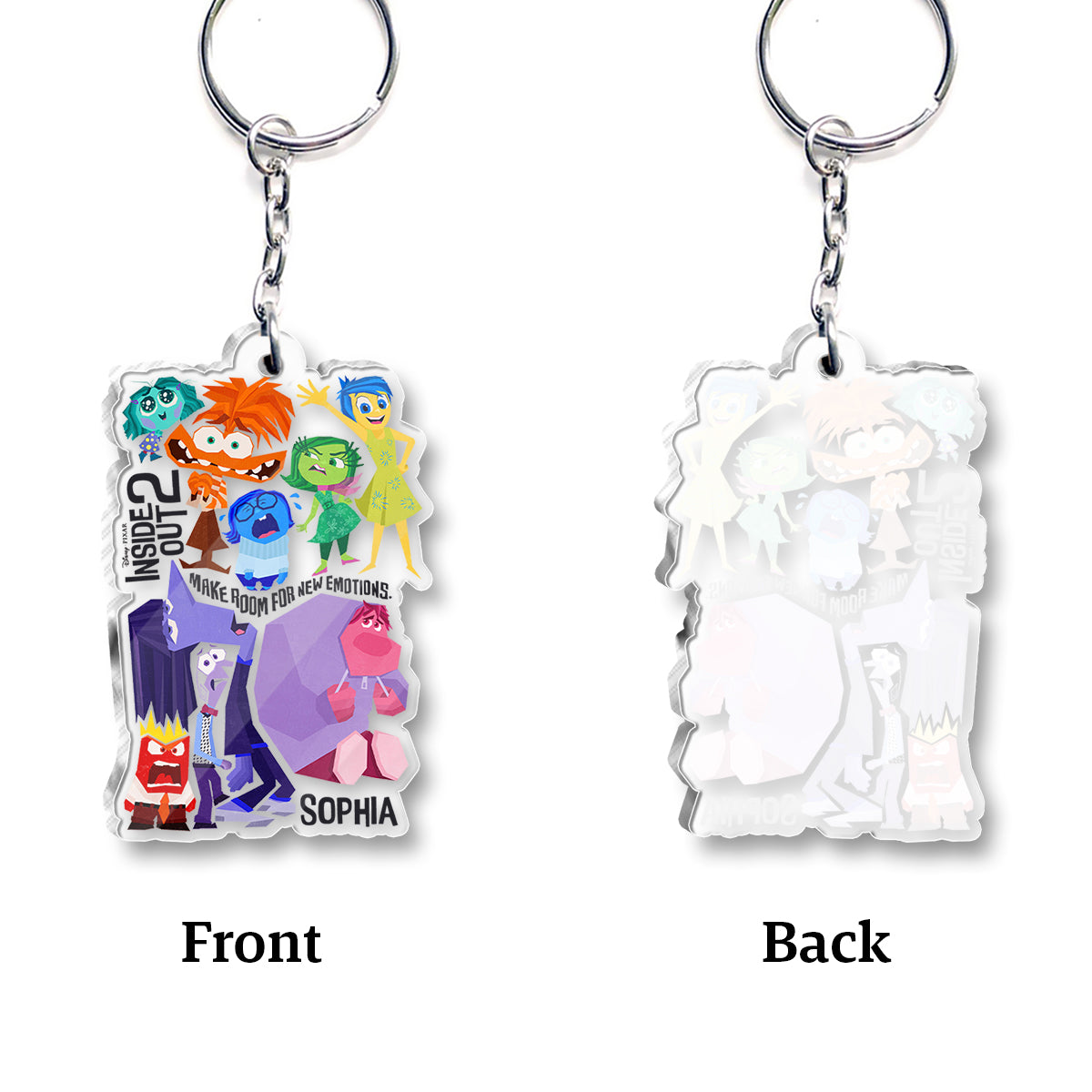 Make Room For New Emotions - Personalized Custom Shaped Keychain