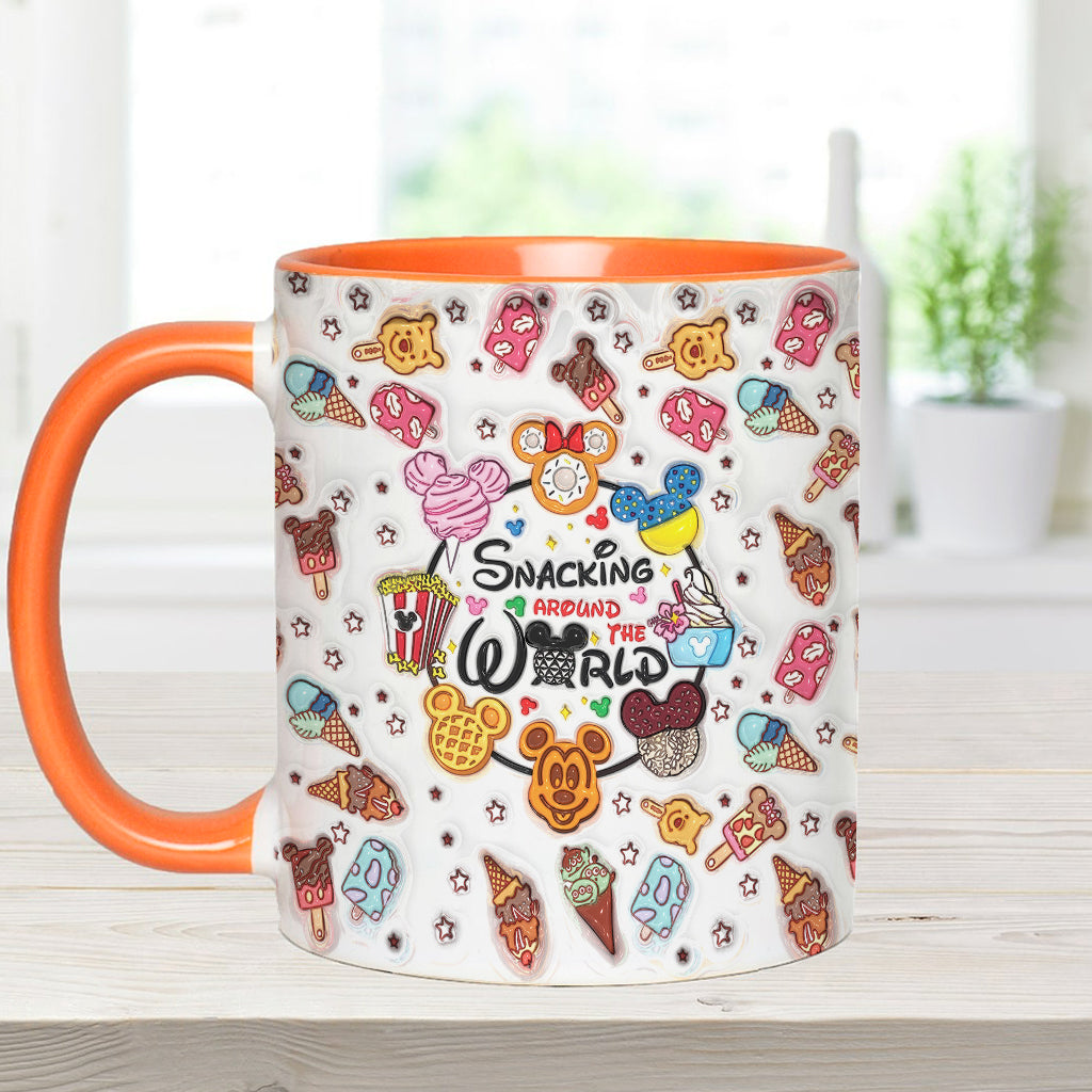 Snacking Around The World - Personalized Mouse Accent Mug