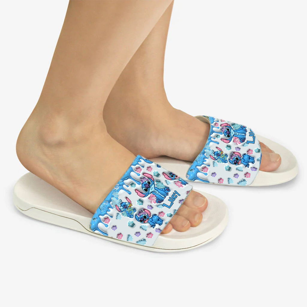 Ohana Means Family - Personalized Ohana Slide Sandals