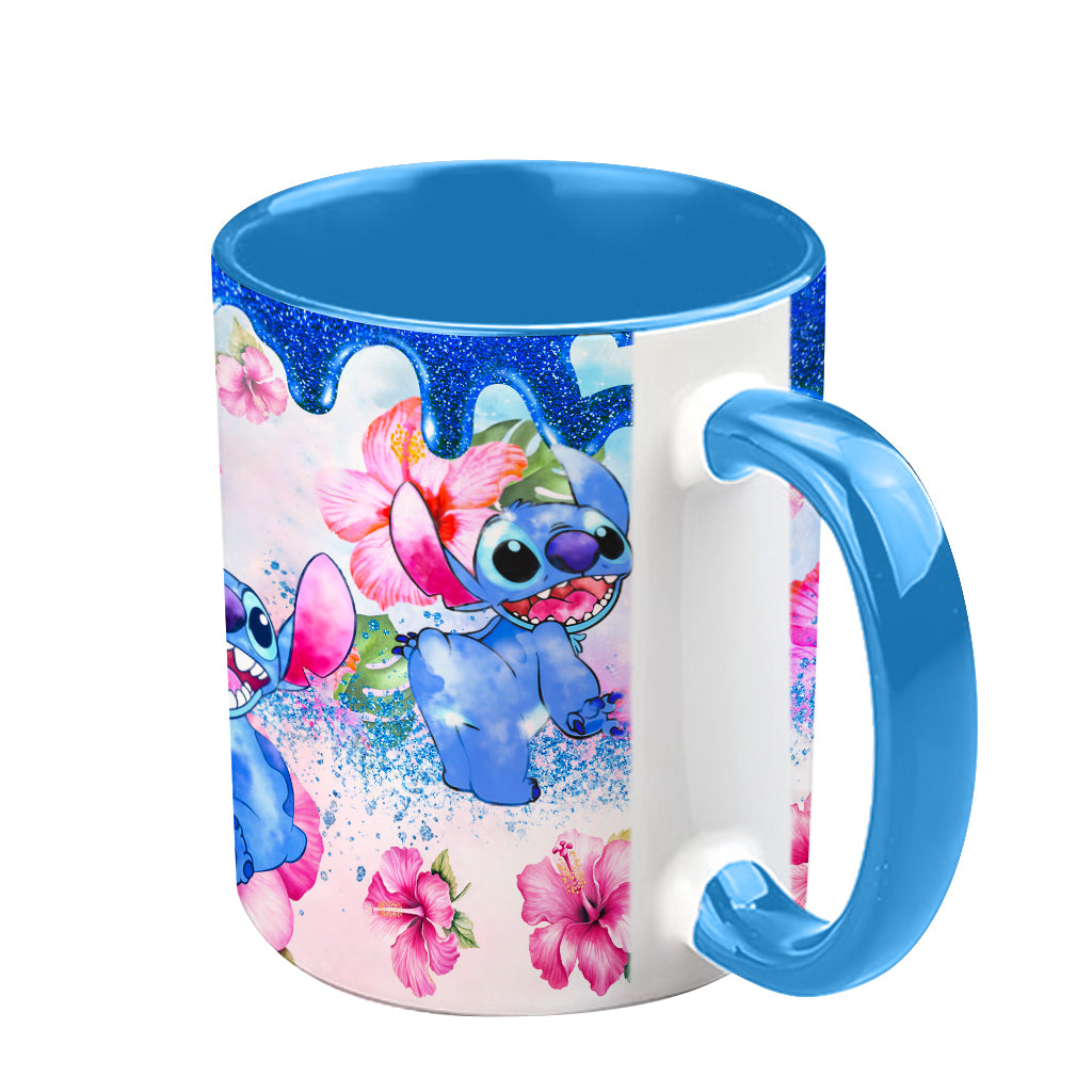 Ohana Tropical Vibe - Personalized Ohana Accent Mug