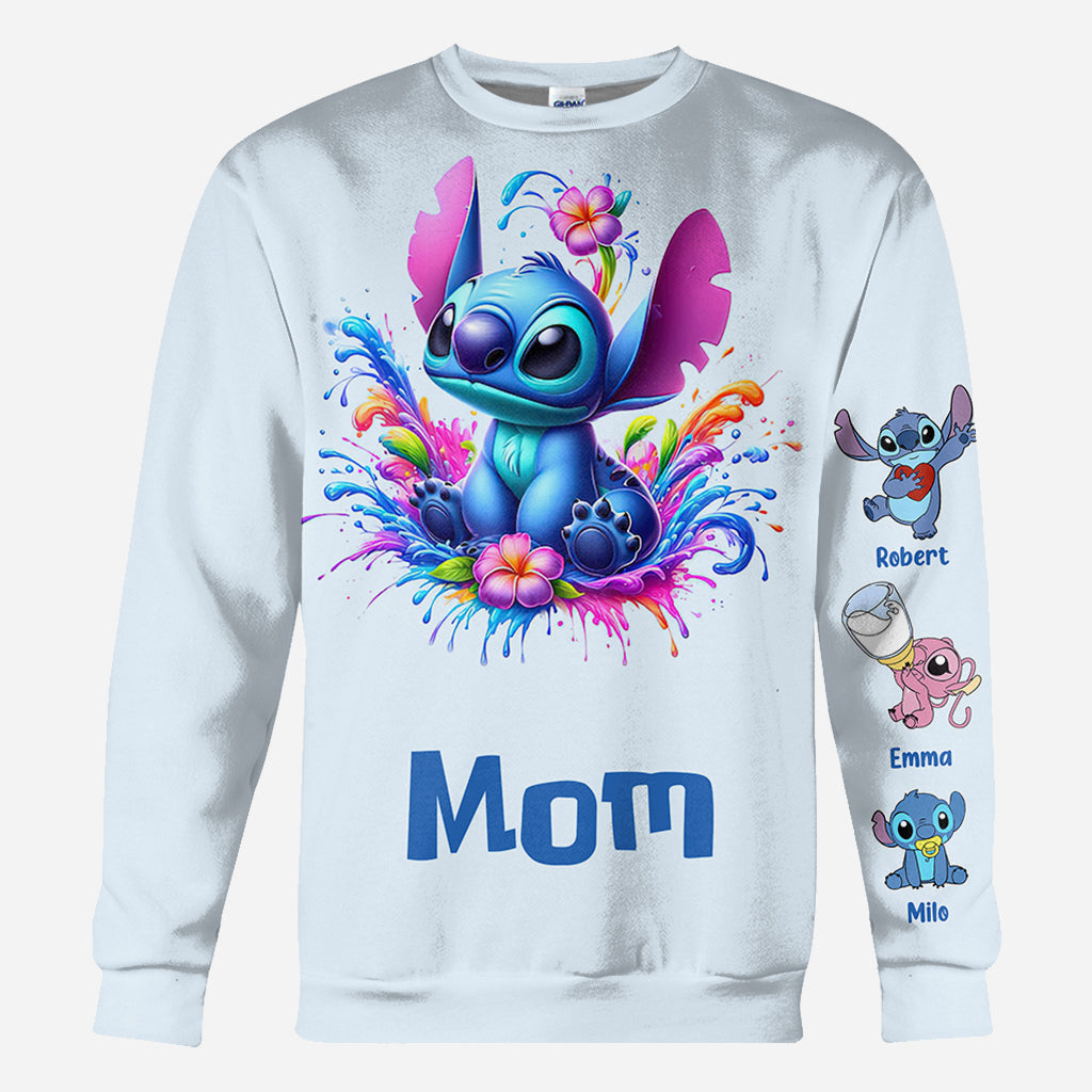 Blue Mother - Personalized Ohana All Over Shirt