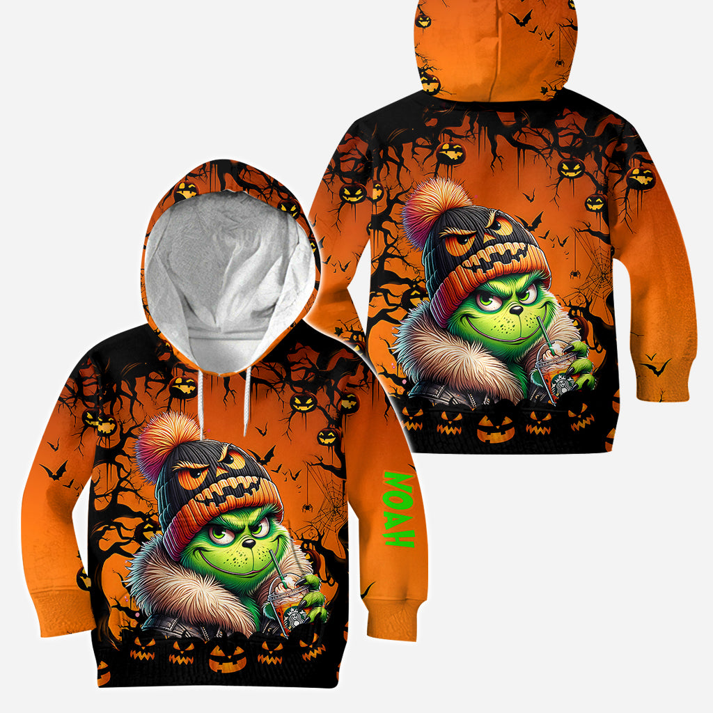 Green Halloween - Personalized Stole Christmas Hoodie and Leggings