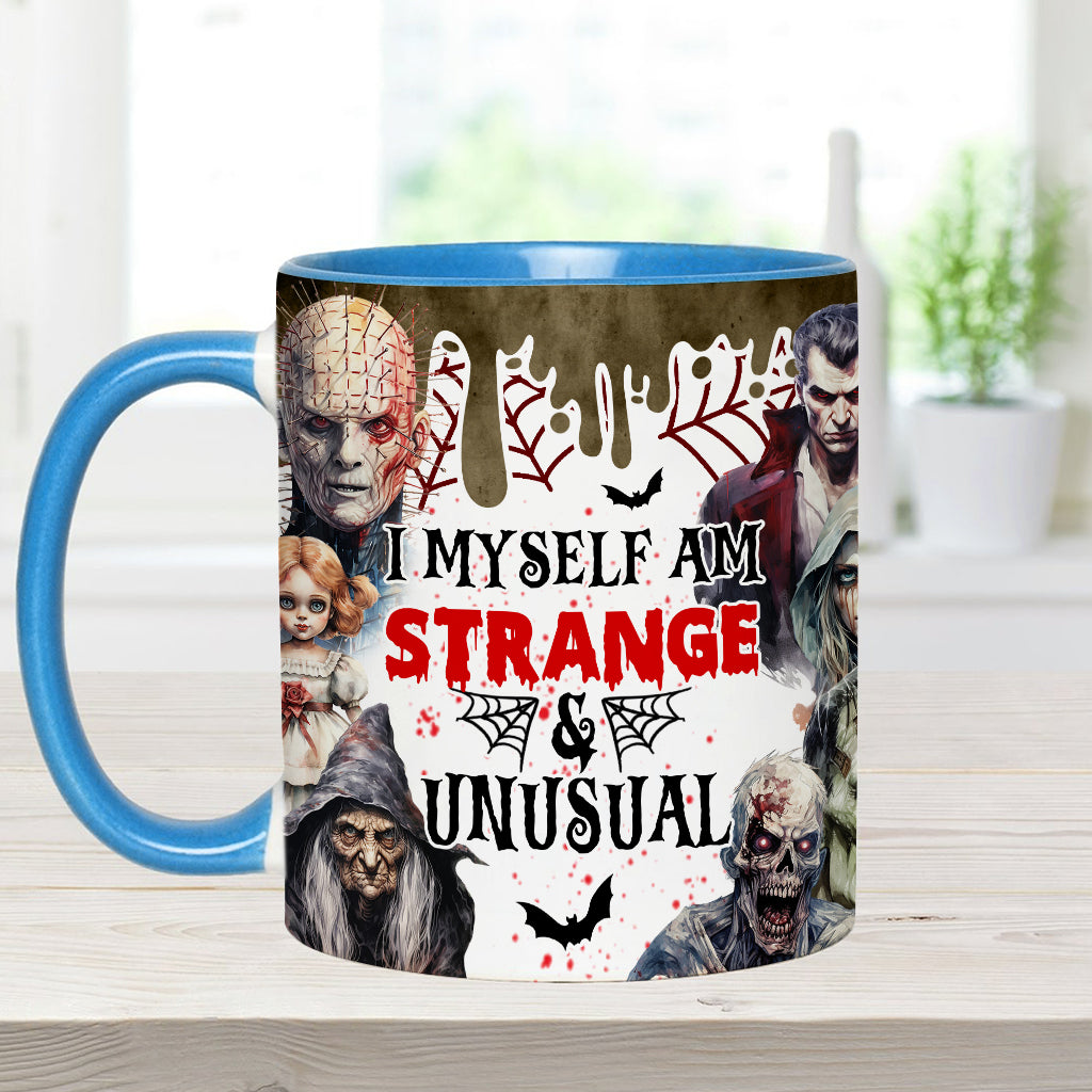 Myself Strange and Unusual - Personalized Accent Mug