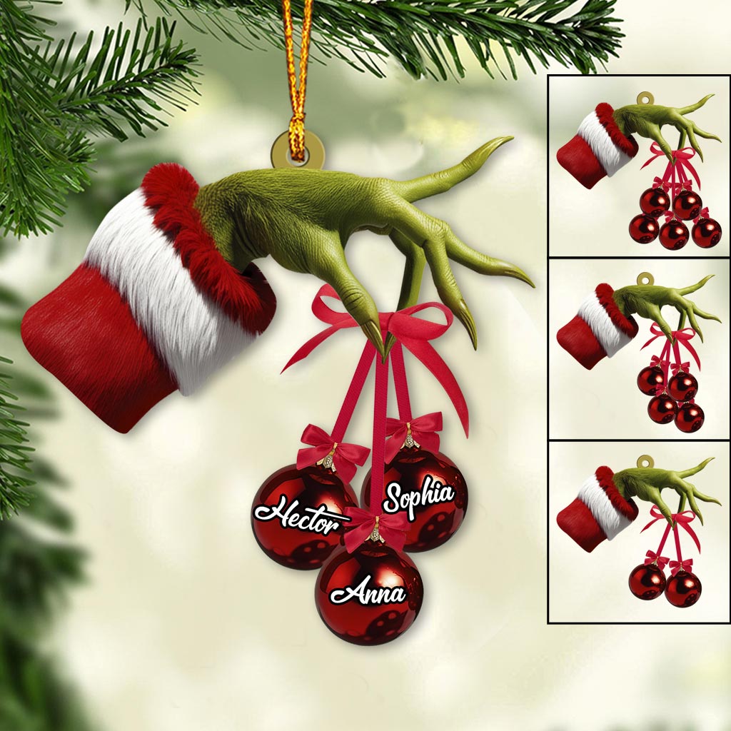 Merry Grinchmas - Personalized Family Ornament