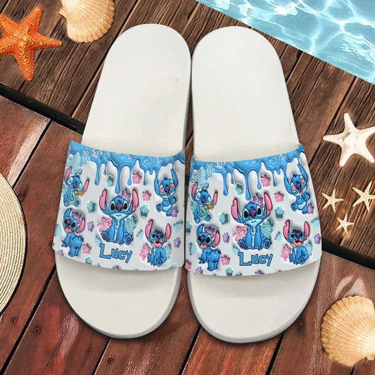 Ohana Means Family - Personalized Ohana Slide Sandals