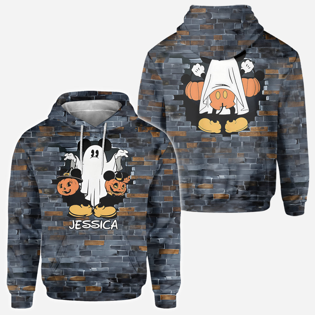 Funny Ghost Mouse - Personalized Mouse All Over Shirt