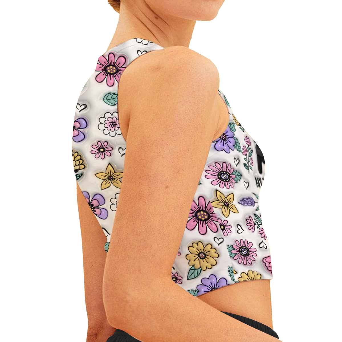 When It Gets Hot My Top Comes Off - Personalized Car Crop Tank Top