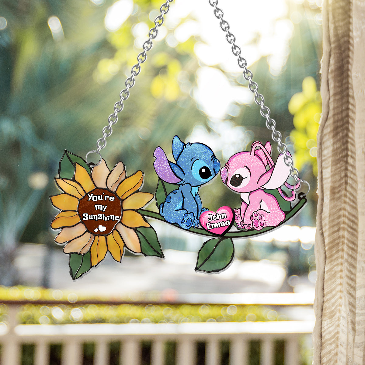 You're My Sunshine - Personalized Ohana Window Hanging Suncatcher Ornament