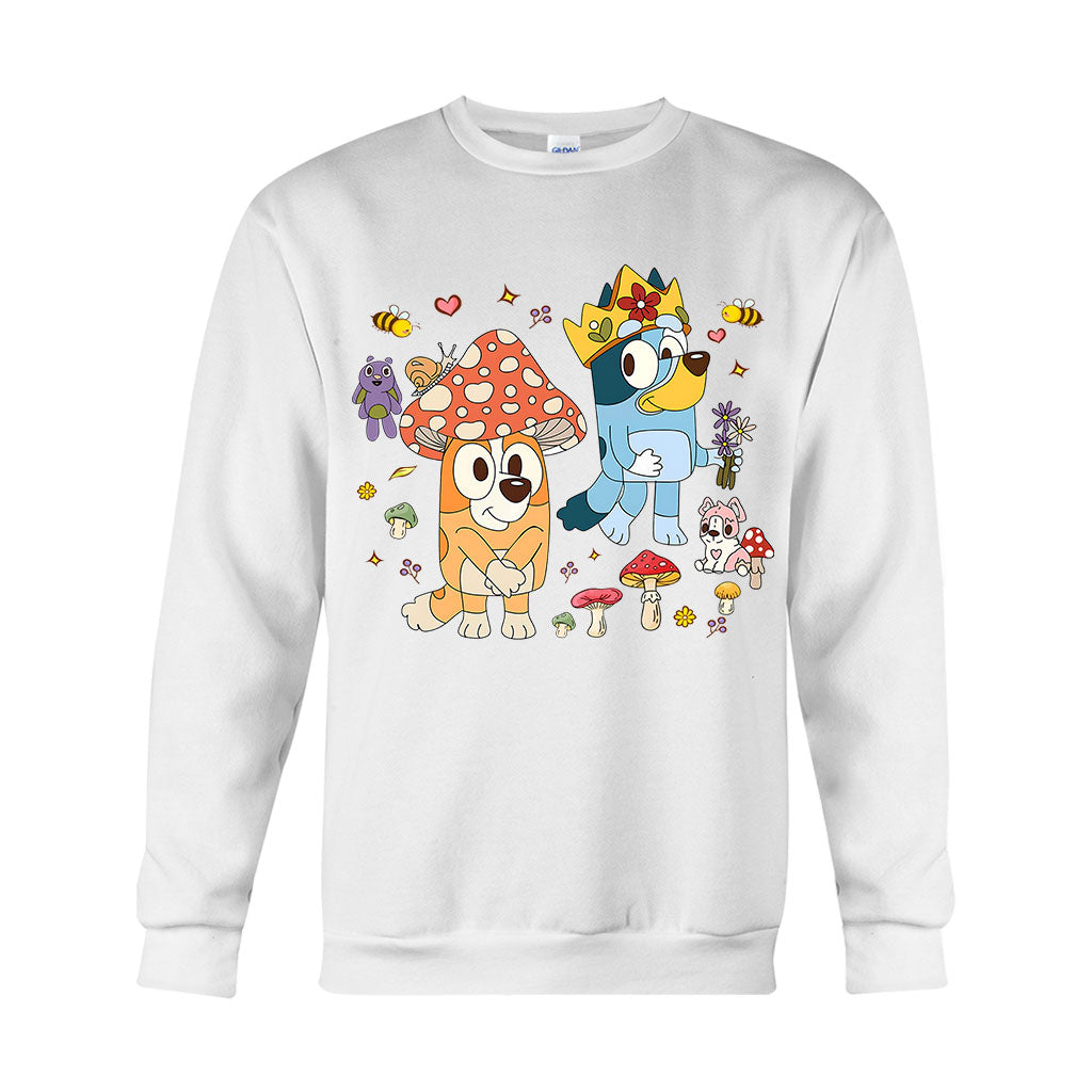 Mushroom Pattern - Mouse T-shirt And Hoodie