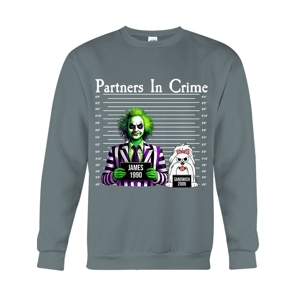 Partners In Crime Mugshot - Personalized T-shirt And Hoodie