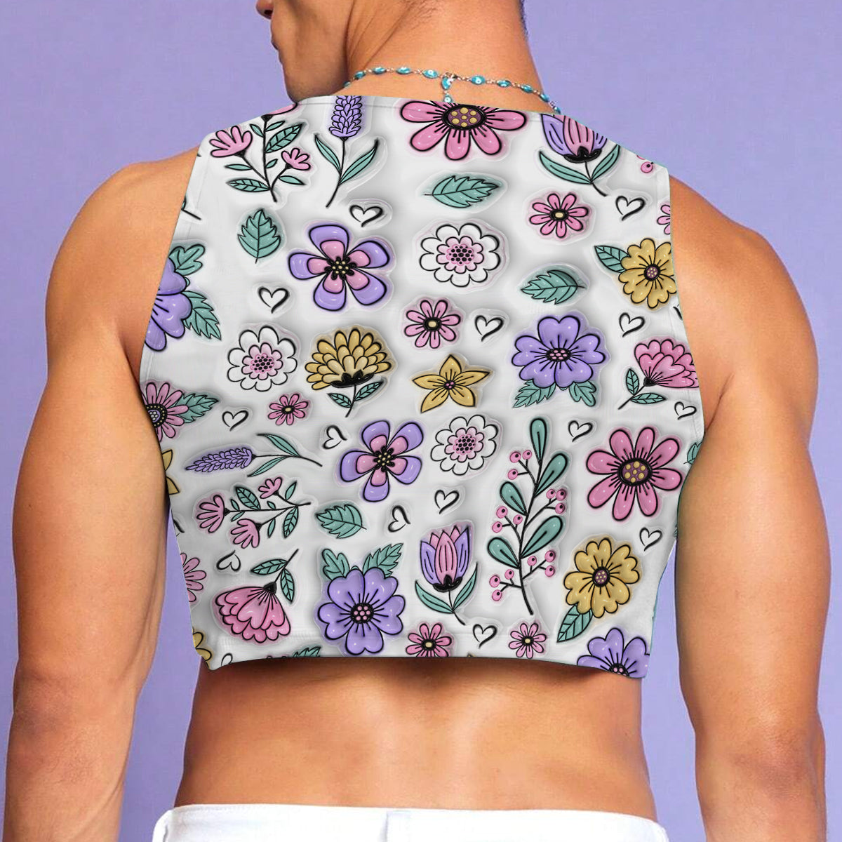 When It Gets Hot My Top Comes Off - Personalized Car Crop Tank Top