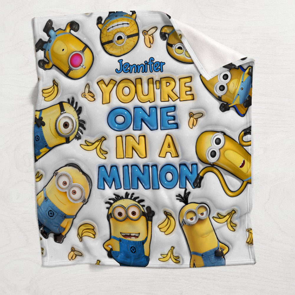 You're One In A Minion - Personalized Blanket